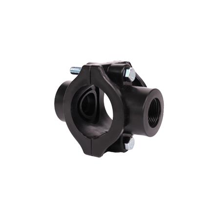 แคลมป์ท่อพีอี-เกลียว 2 ด้าน TOWAI 50 มม.X3/4 นิ้ว