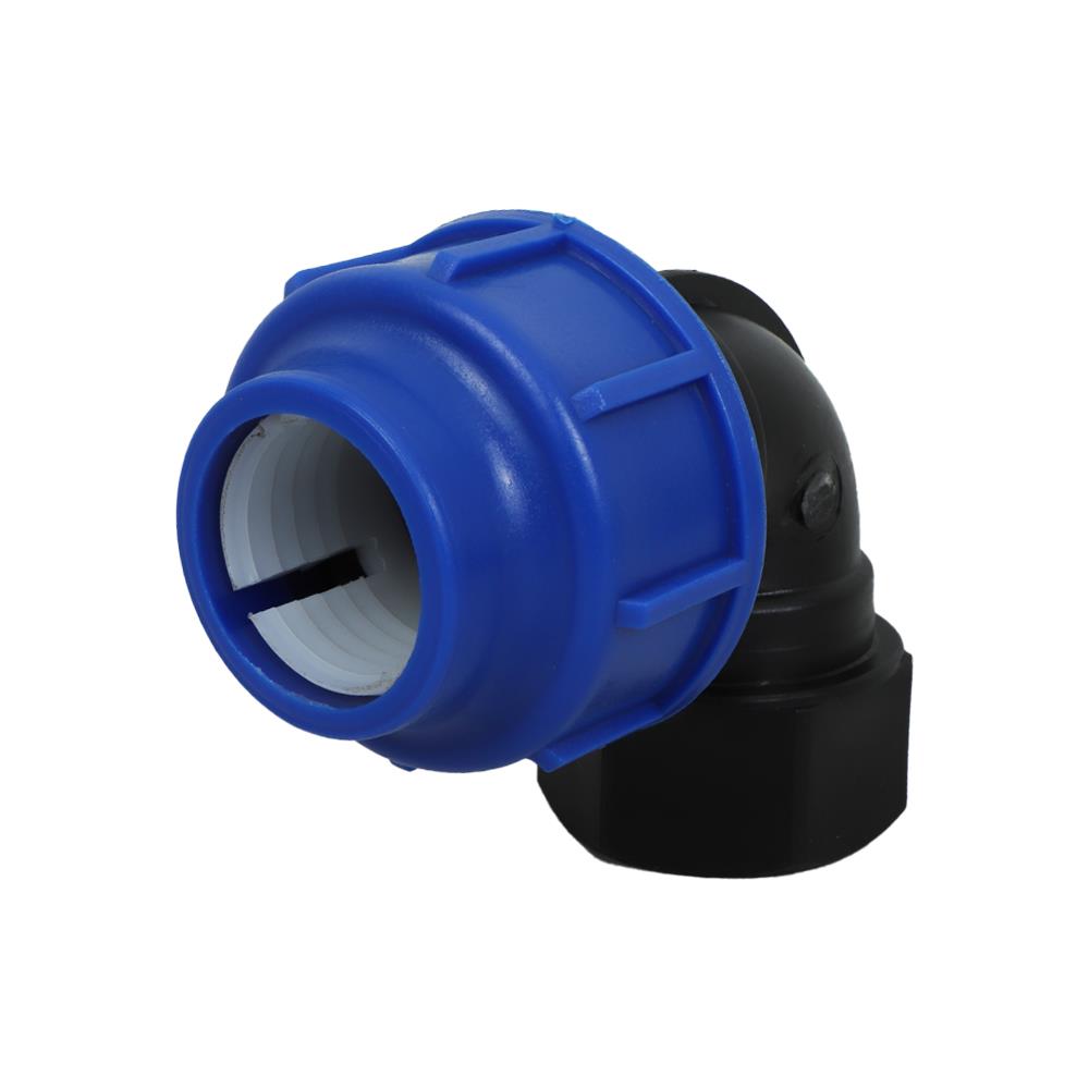 ข้องอสวมล็อก PE เกลียวใน TOWAI 32 มม.x1 นิ้ว