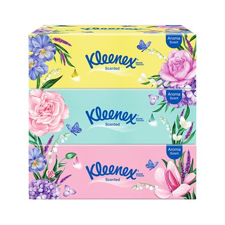 กระดาษเช็ดหน้า KLEENEX SCENTED 120 แผ่น แพ็ค3