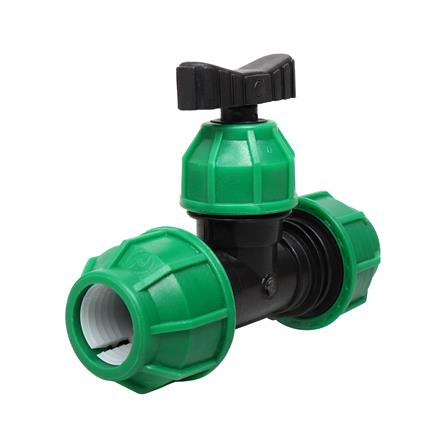 วาล์ว 3 ทางสวมล็อก PE TOWAI 32 มม.