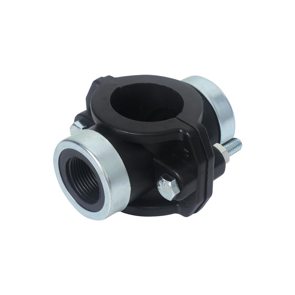 แคลมป์ท่อพีอี-เกลียว 2 ด้าน TOWAI 40 มม.X3/4 นิ้ว