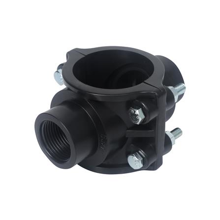 แคลมป์ท่อพีอี-เกลียว 2 ด้าน TOWAI 63 มม.X1 นิ้ว_0