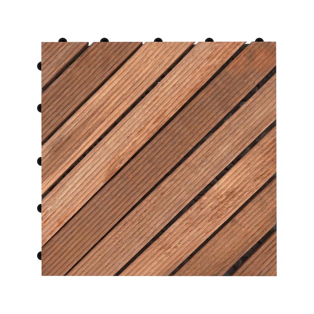 ทางเท้าไม้แคมปัส ลายเฉียง ME LIVING 30X30 ซม. สีธรรมชาติ