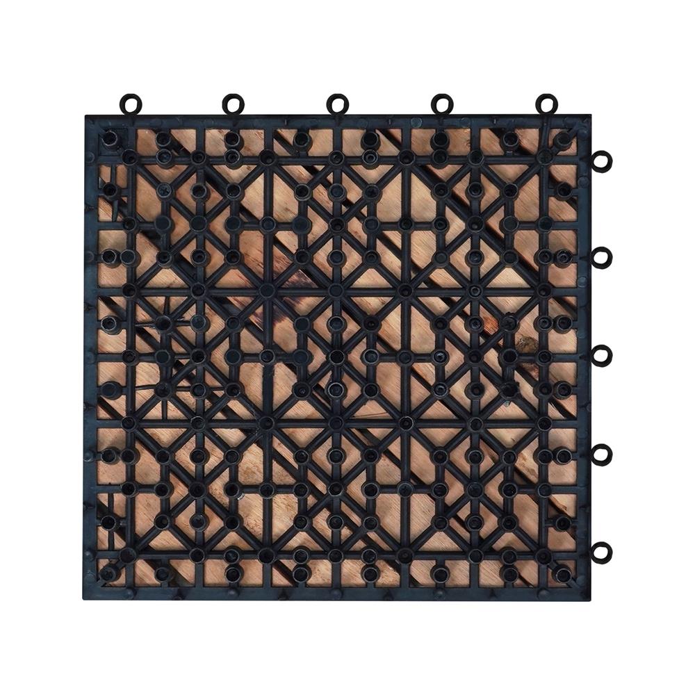 ทางเท้าไม้แคมปัส ลายเฉียง ME LIVING 30X30 ซม. สีธรรมชาติ