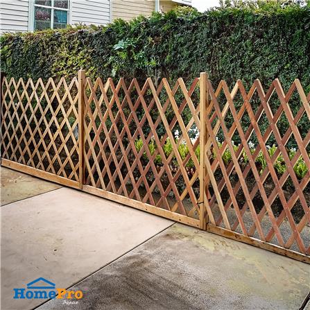 รั้วไม้บานพับ ME LIVING GARTENE 100x100 ซม. สีธรรมชาติ