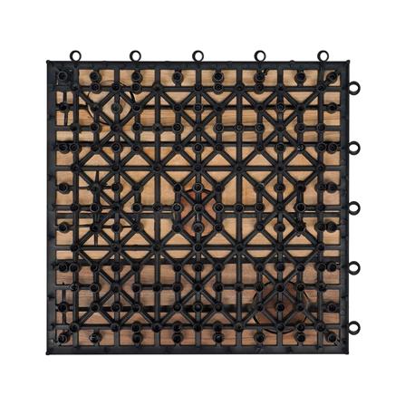 ทางเท้าไม้เต็ง ลายกลม ME LIVING 30X30 ซม._1