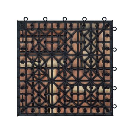 ทางเท้าไม้แคมปัส ลายสี่เหลี่ยมสลับเล็ก ME LIVING 30X30 ซม._1