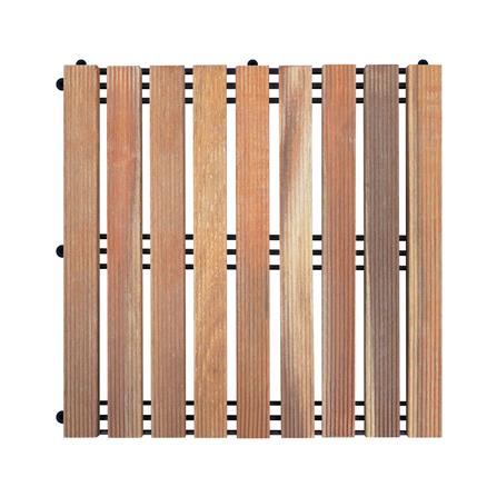 ทางเท้าไม้แคมปัส ลายตรง ME LIVING 50X50 ซม. สีธรรมชาติ_0