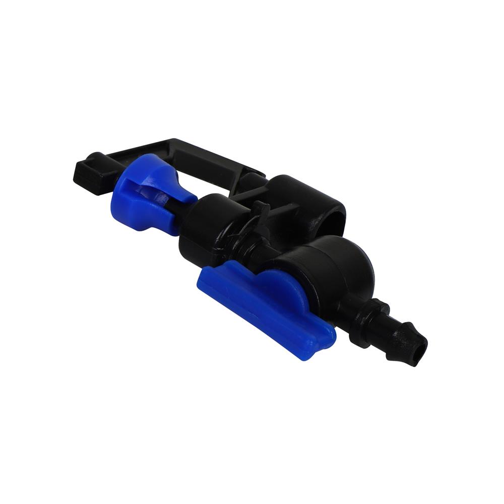 มินิสปริงเกอร์ใบ RAIN สวมท่อ PE พร้อมวาล์ว TOWAI สีดำ แพ็ก 10 ชิ้น