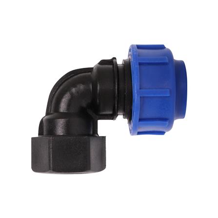 ข้องอสวมล็อก PE เกลียวใน TOWAI 20 มม.X1/2 นิ้ว สีดำ-น้ำเงิน_1