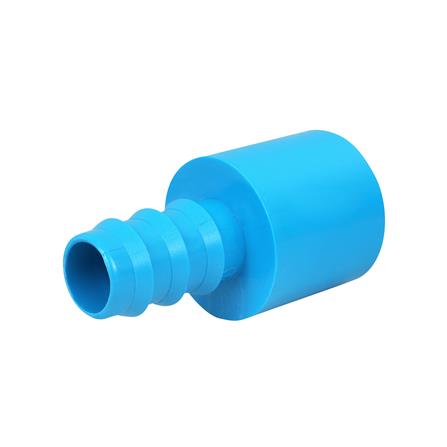 ข้อต่อตรงสวมท่อ PVC-PE TOWAI 3/4 นิ้วX20 มม. สีฟ้า แพ็ก 5 ชิ้น