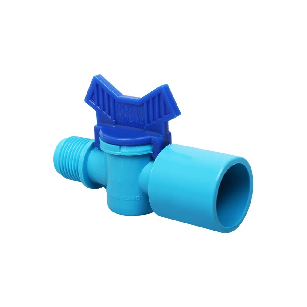 วาล์วสวมท่อ PVC เกลียวนอก TOWAI 3/4 นิ้วX1/2 นิ้ว แพ็ก 5 ชิ้น