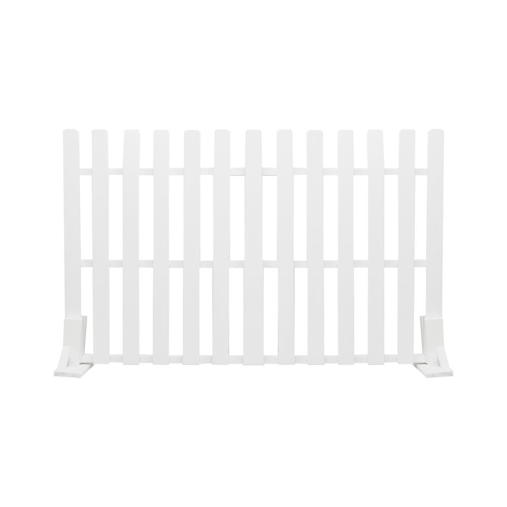 รั้วไม้เต็งตั้งพื้น ME LIVING GARTENE 100X60 ซม. สีขาว