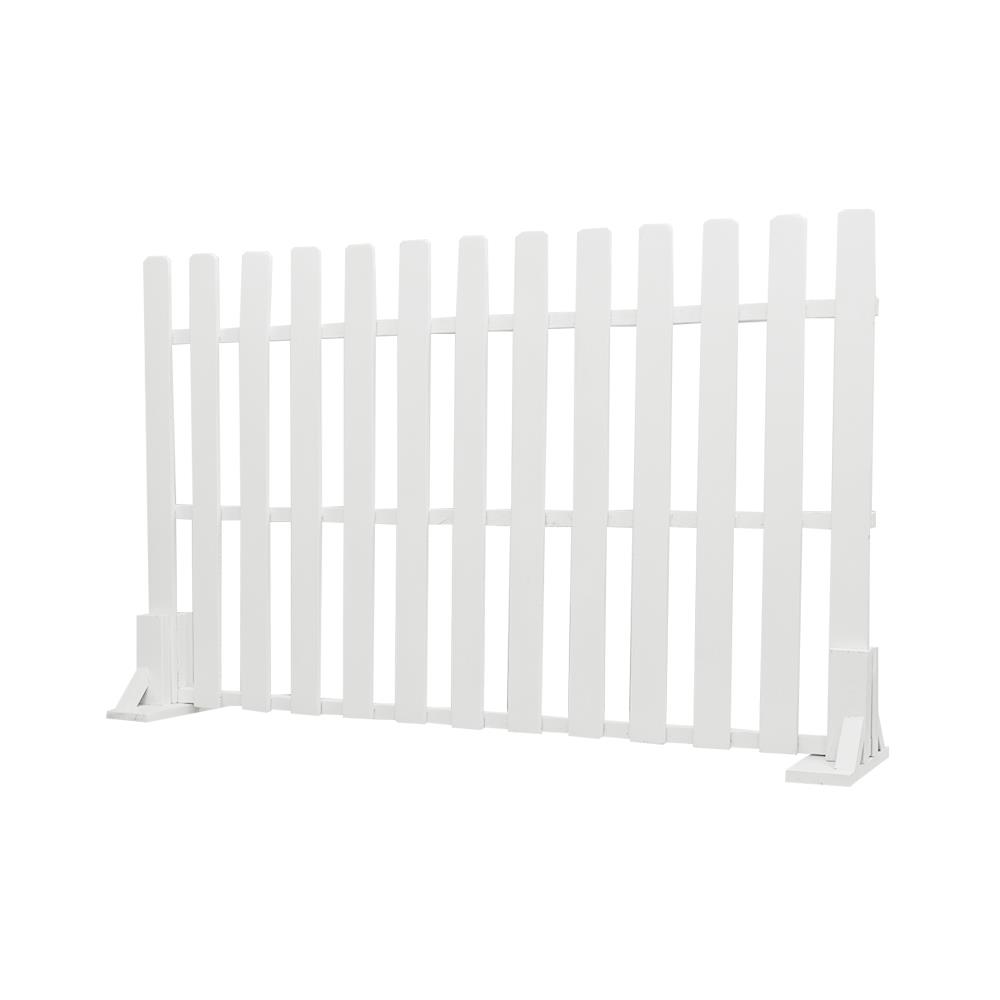 รั้วไม้เต็งตั้งพื้น ME LIVING GARTENE 100X60 ซม. สีขาว