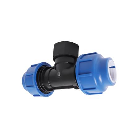 สามทางสวมล็อก PE เกลียวใน TOWAI 32 มม.x1 นิ้ว_1