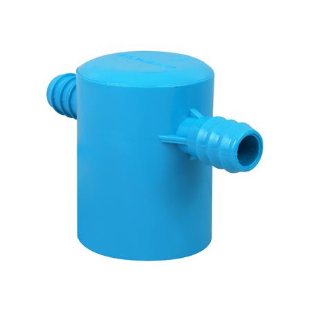 สามทางฝาครอบลดเกษตร PVC-PE TOWAI 2 นิ้วX25 มม. สีฟ้า