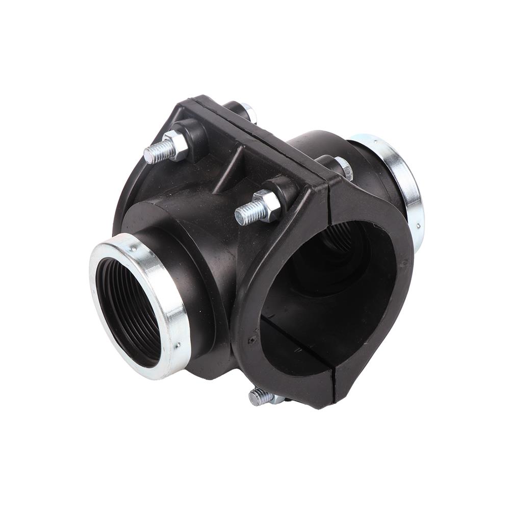 แคลมป์ท่อ PE-เกลียว 2 ด้าน TOWAI 75 มม.x1 1/2 นิ้ว