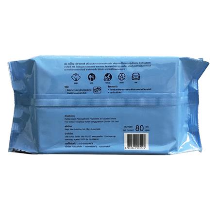 แผ่นเช็ดทำความสะอาดผิว SNOOPY BABY WIPES ไม่มีกลิ่น 80 แผ่น 1แถม1_2
