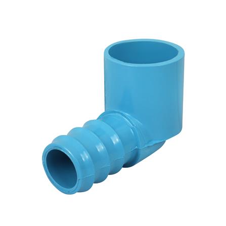 ข้องอสวมท่อ PVC-PE TOWAI 3/4 นิ้วX25 มม. สีฟ้า แพ็ก 5 ชิ้น