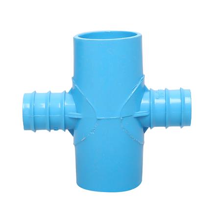 สี่ทางเกษตรลด PVC TOWAI 1 นิ้วX25 มม. สีฟ้า_1