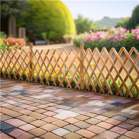 รั้วไม้ยืด-หด ME LIVING GARTENE 25x50 ซม. สีธรรมชาติ