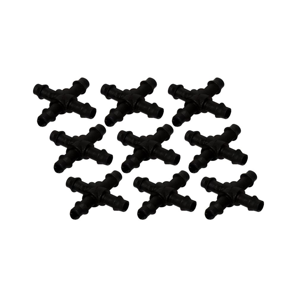 ตัวต่อสายไมโคร 4 ทาง TOWAI 5/7 มม. แพ็ก 100 ชิ้น