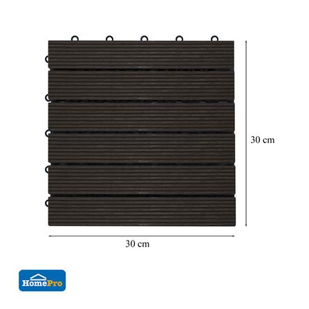 ทางเท้าไม้แคมปัส ลายตรง ME LIVING 30X30 ซม. สีโอ๊ค_5