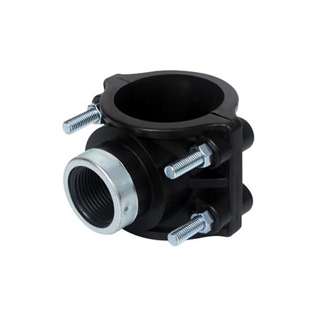 แคลมป์ท่อพีอี-เกลียว 1 ด้าน TOWAI 63 มม.X1 นิ้ว