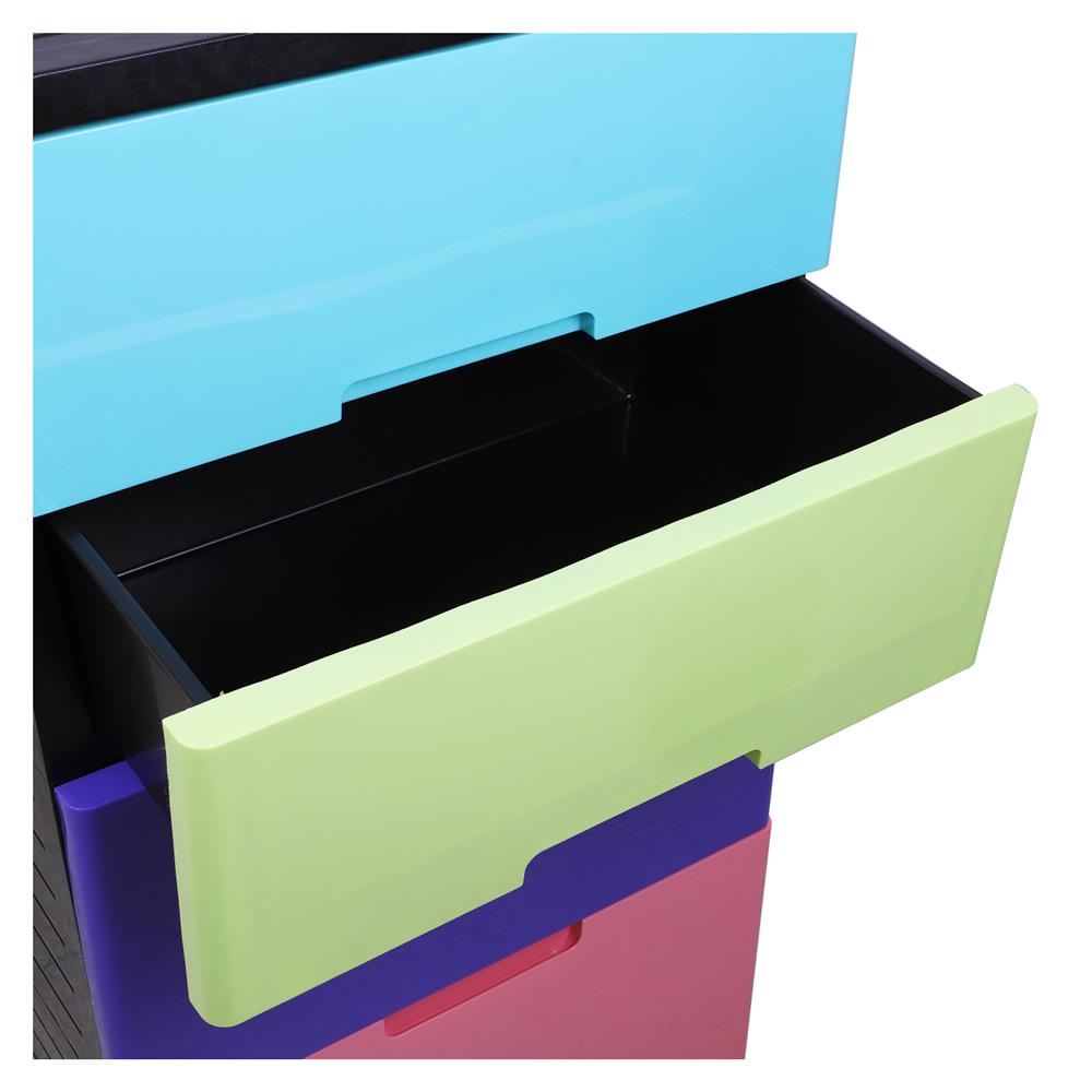 ตู้ลิ้นชัก 4 ชั้น STACKO A58 58X38X99 ซม. หลากสี