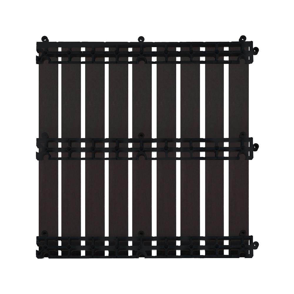 ทางเท้าไม้แคมปัส ลายตรง ME LIVING 50X50 ซม. สีโอ๊ค