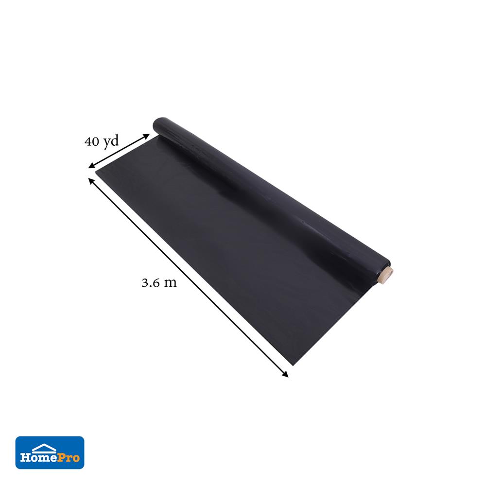 พลาสติกปูบ่อ 0.15 มม. SPRING 3.6 ม.X40 หลา สีดำ