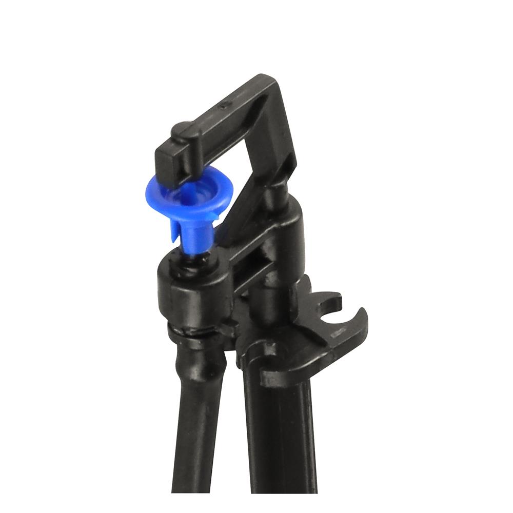 มินิสปริงเกอร์ใบบาน พร้อมขาปักและวาล์ว TOWAI สีดำ