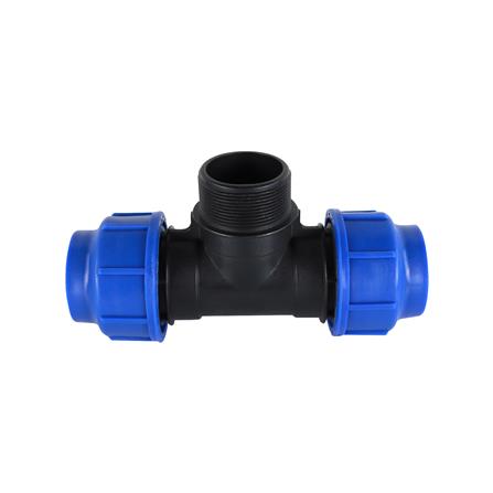 ข้อต่อสามทางสวมล็อก PE เกลียวนอก TOWAI 50 มม.X2 นิ้ว_1