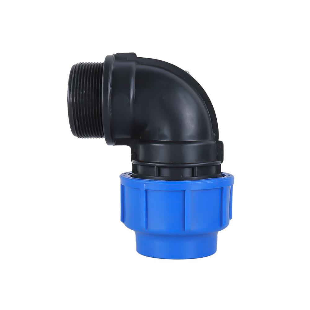 ข้องอสวมล็อก PE เกลียวนอก TOWAI 50 มม. x 2 นิ้ว