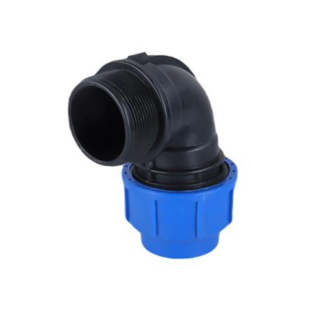 ข้องอสวมล็อก PE เกลียวนอก TOWAI 50 มม. x 2 นิ้ว