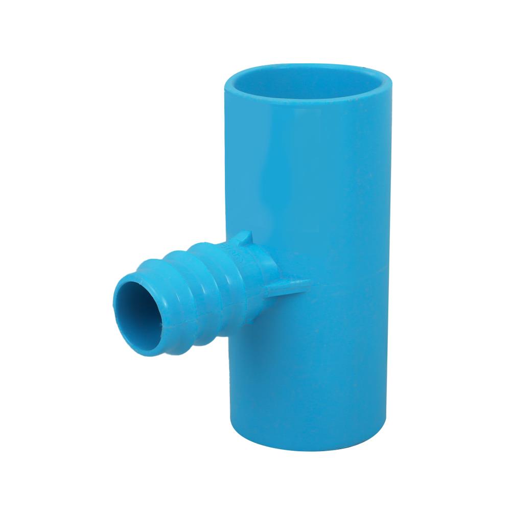 สามทางลดเกษตร PVC-PE TOWAI 1 นิ้วX25 มม. สีฟ้า