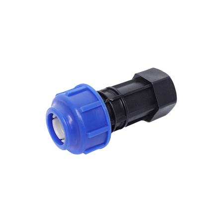 ข้อต่อตรงสวมล็อก PE เกลียวใน TOWAI 20 มม.X1/2 นิ้ว