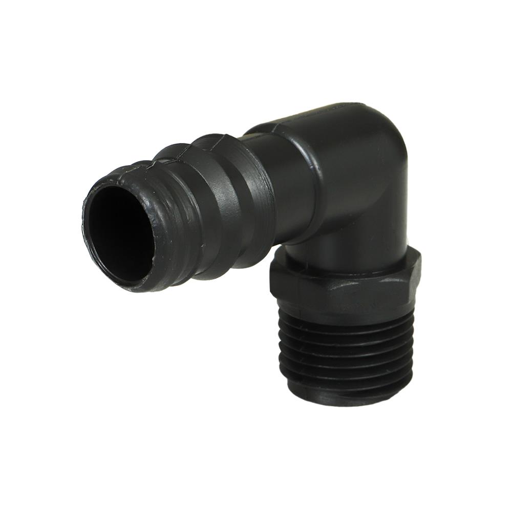 ข้องอเกลียวนอก PE TOWAI 1/2 นิ้วX20 มม. สีดำ แพ็ก 10 ชิ้น