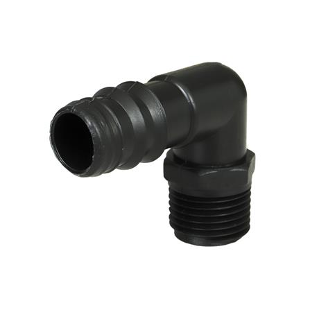 ข้องอเกลียวนอก PE TOWAI 1/2 นิ้วX20 มม. สีดำ แพ็ก 10 ชิ้น