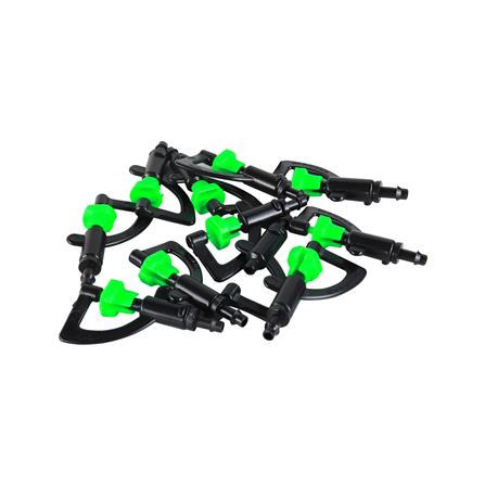 มินิสปริงเกอร์ใบ C เสียบท่อ PE TOWAI สีดำ แพ็ก 10 ชิ้น_2