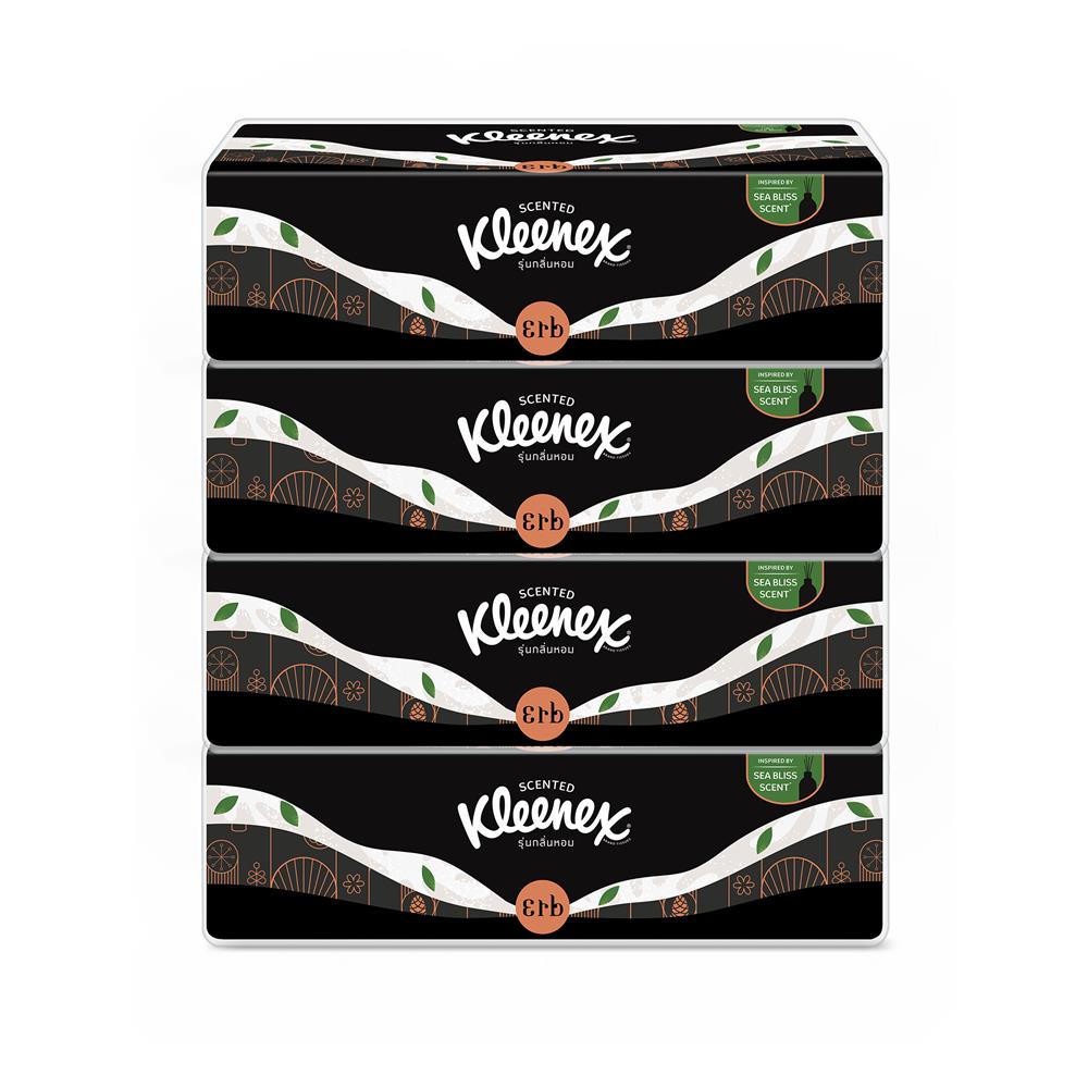 กระดาษเช็ดหน้า KLEENEX SCENTED x ERB 106 แผ่น แพ็ก 4