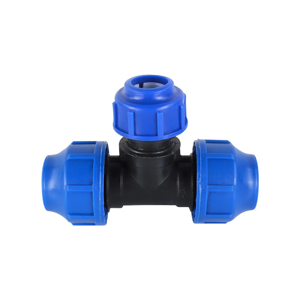 สามทางสวมล็อค PE TOWAI 25X20 มม. สีดำ