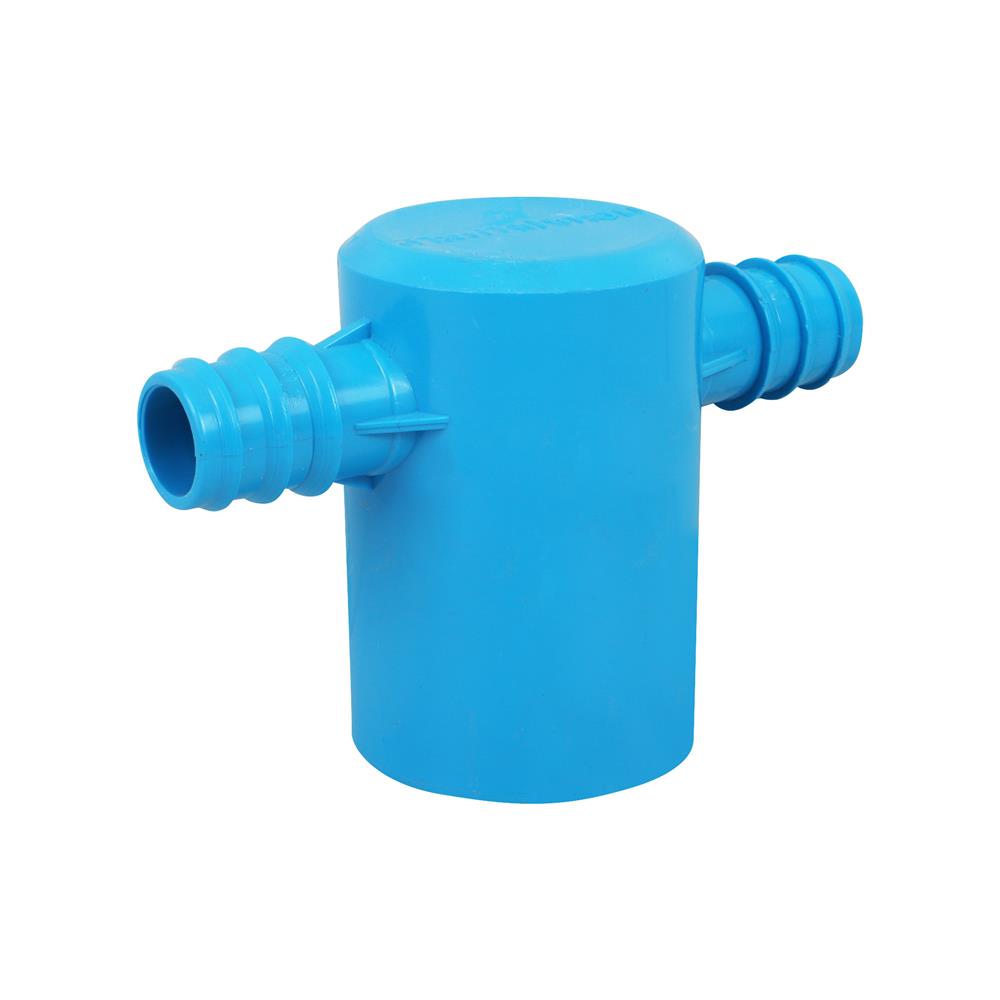 สามทางฝาครอบลดเกษตร PVC-PE TOWAI 1 1/2 นิ้ว x 25 มม. สีฟ้า