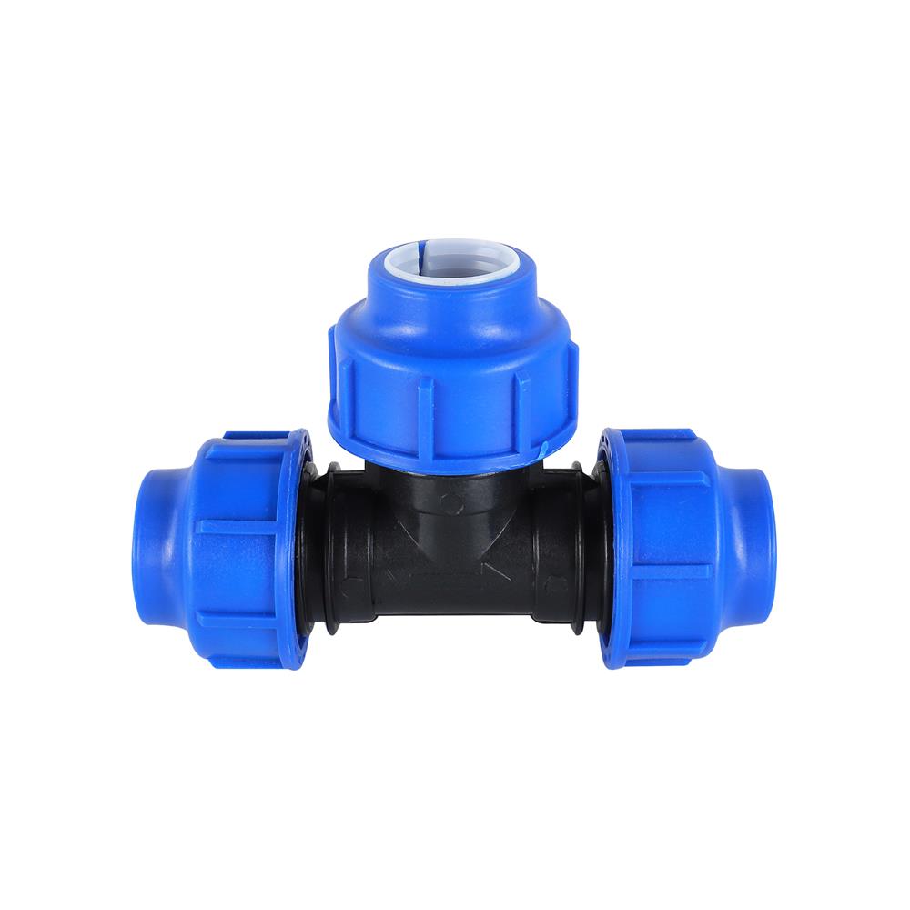 สามทางสวมล็อค PE TOWAI 32 มม. สีดำ