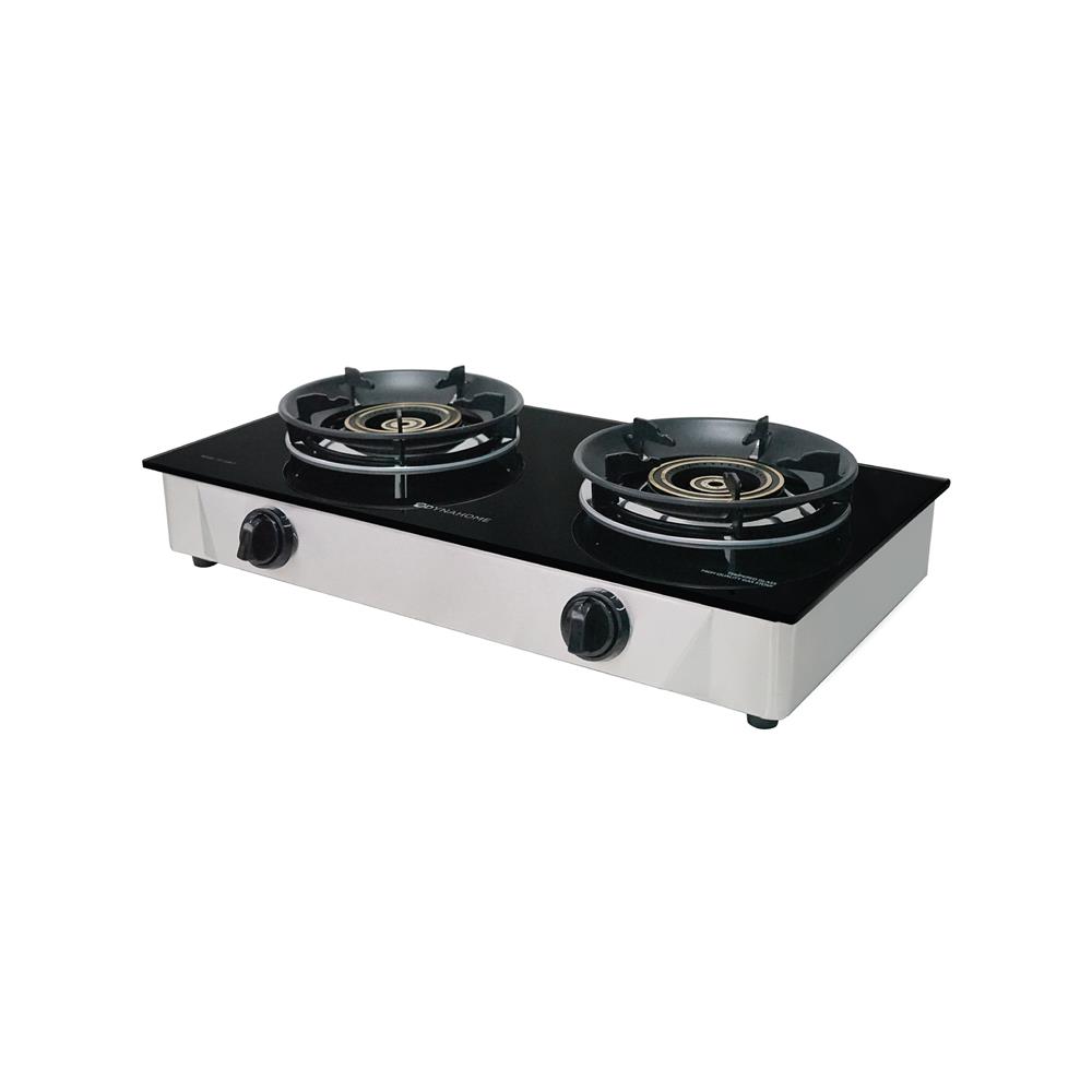 เตาแก๊สตั้งโต๊ะ 2 หัวแก๊ส DYNA HOME DF-7238-F