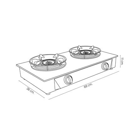 เตาแก๊สตั้งโต๊ะ 2 หัวแก๊ส DYNA HOME DF-7238-F_5
