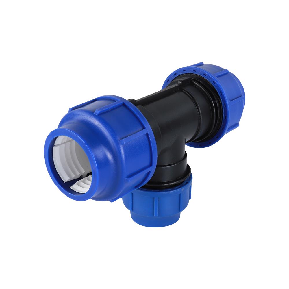 สามทางสวมล็อค PE TOWAI 50 x 40 มม. สีดำ