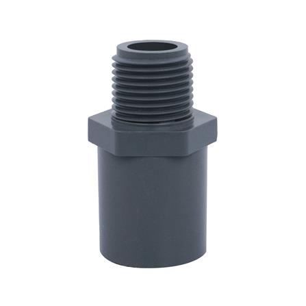 ข้อต่อตรงเกลียวนอก-เกษตร SCG 1/2 นิ้ว สีเทา_0