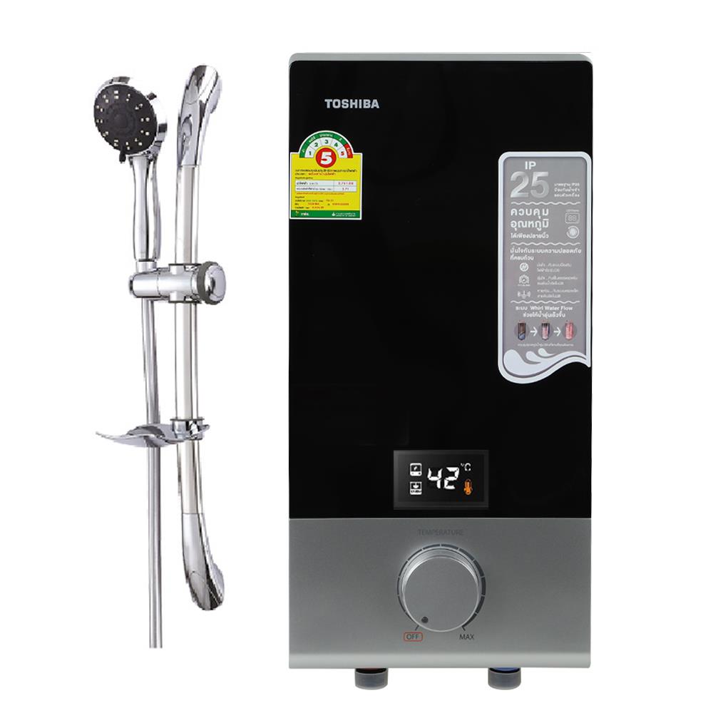 เครื่องทำน้ำอุ่น TOSHIBA DSK38ES5KB 3800 วัตต์ สีดำ
