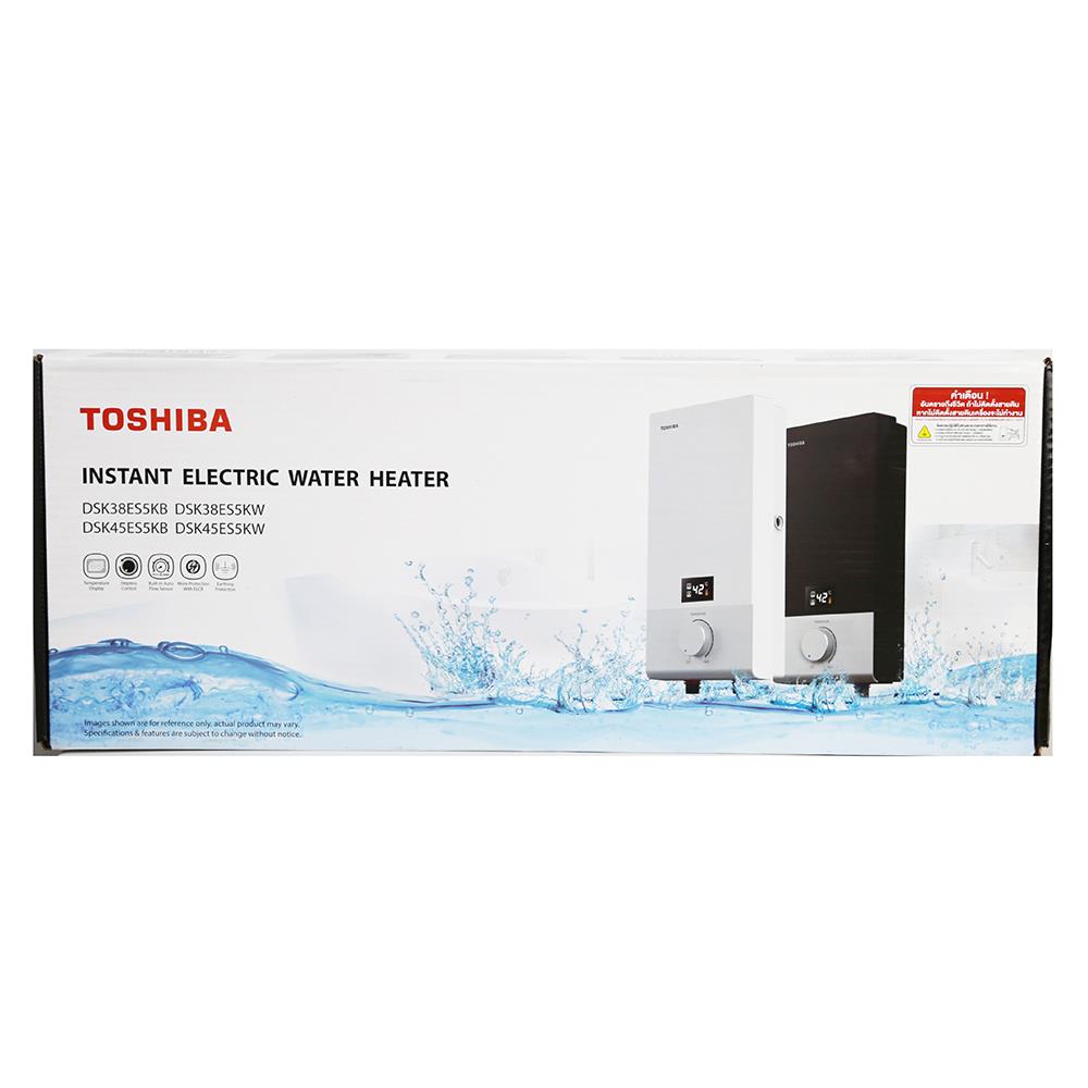 เครื่องทำน้ำอุ่น TOSHIBA DSK38ES5KB 3800 วัตต์ สีดำ